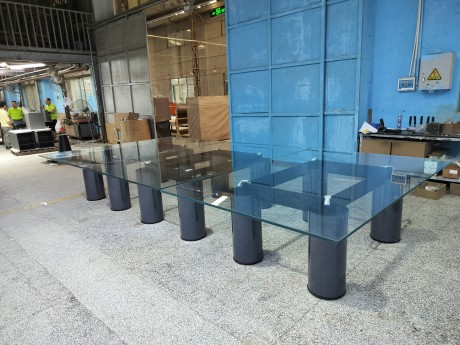 全玻璃台面会议台