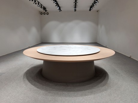 电动餐桌（木纹）