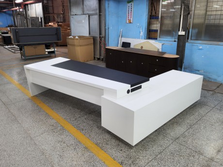异形黑白台面班台